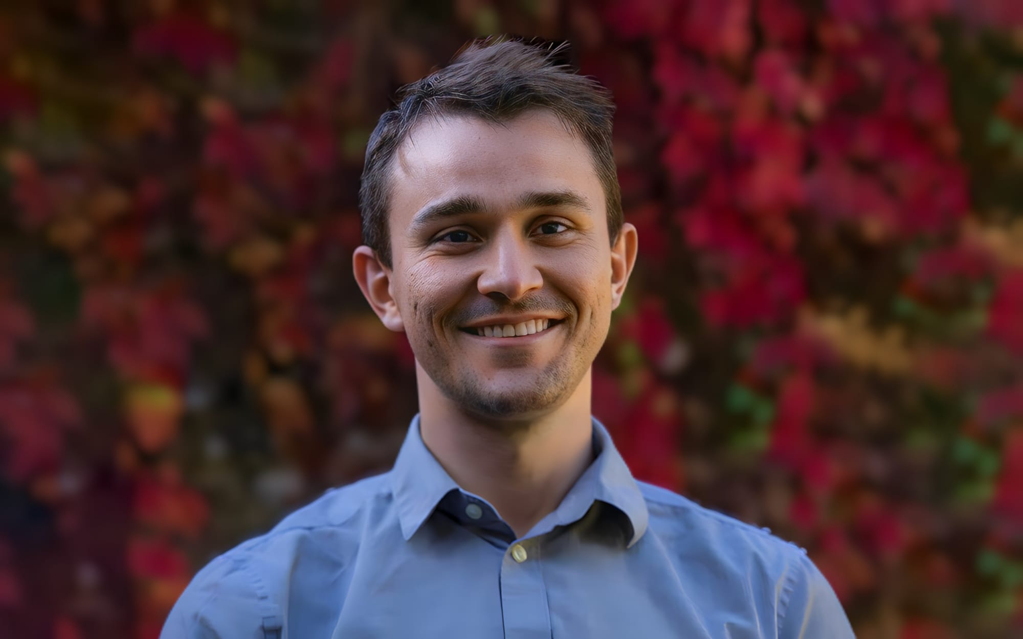  A portrait photo of Edwards Jacobs, a Research Fellow at the University of Oxford's Wellcome Centre for Ethics and Humanities.