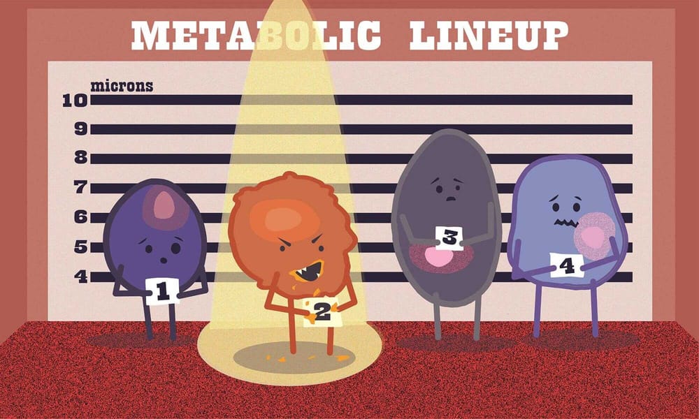 An illustration by Reece Connor called the Metabolic lineup.